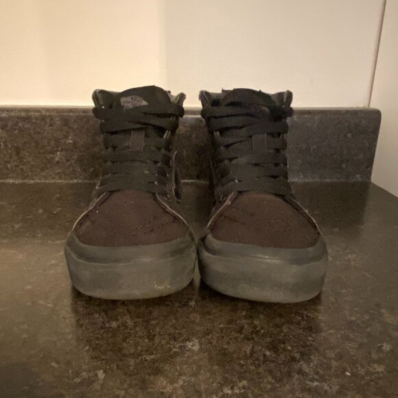 Vans Sk8-Hi Zip Kids 'Pop Check - Black' -Size 13C - Picture 3 of 8